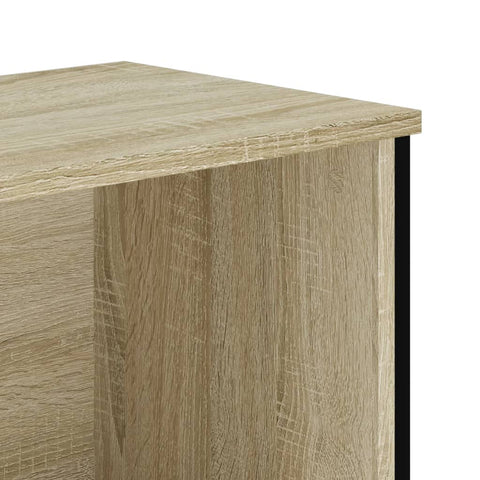 vidaXL Bookcase Sonoma Oak 80x31x137.5 cm Engineered Wood