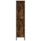 vidaXL Bookcase Smoked Oak 80x31x137.5 cm Engineered Wood