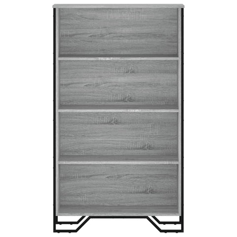 vidaXL Bookcase Grey Sonoma 80x31x137.5 cm Engineered Wood