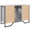 vidaXL Bathroom Sink Cabinet Grey Sonoma 91x35x60 cm Engineered Wood