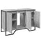 vidaXL Bathroom Sink Cabinet Grey Sonoma 91x35x60 cm Engineered Wood