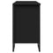 vidaXL Bathroom Sink Cabinet Black 91x35x60 cm Engineered Wood