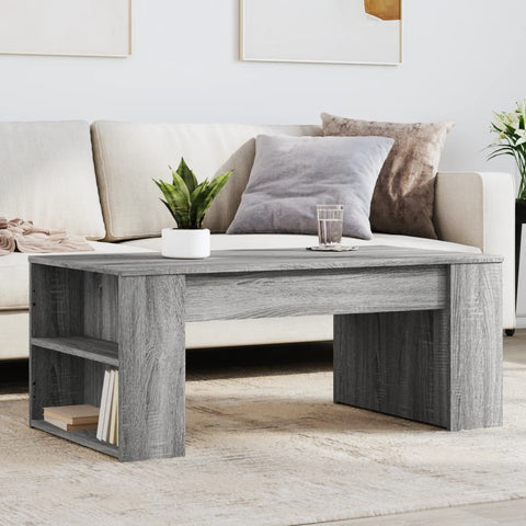 vidaXL Coffee Table Grey Sonoma 102x55x42 cm Engineered Wood