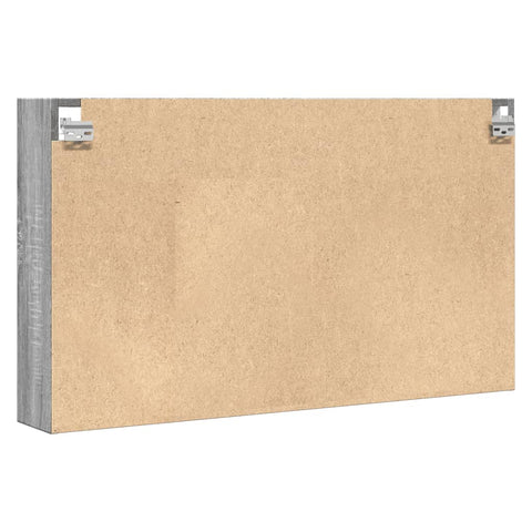 vidaXL Vitrine Cabinet Grey Sonoma 100x15x58 cm Engineered Wood