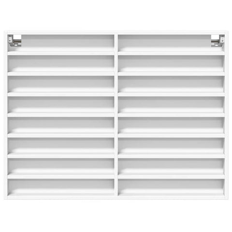 vidaXL Vitrine Cabinet White 100x8.5x75 cm Engineered Wood