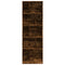 vidaXL Bookcase Smoked Oak 57x28.5x174 cm Engineered Wood