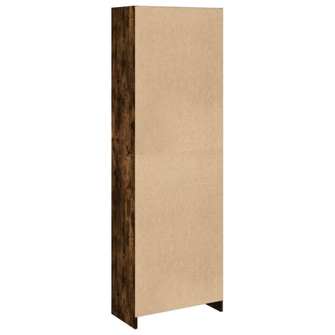 vidaXL Bookcase Smoked Oak 57x28.5x174 cm Engineered Wood