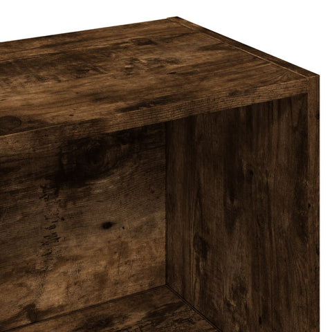 vidaXL Bookcase Smoked Oak 57x28.5x174 cm Engineered Wood