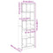 vidaXL Bookcase Smoked Oak 57x28.5x174 cm Engineered Wood