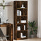 vidaXL Bookcase Smoked Oak 57x28.5x174 cm Engineered Wood
