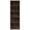 vidaXL Bookcase Brown Oak 57x28.5x174 cm Engineered Wood