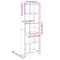 vidaXL Bookcase Brown Oak 57x28.5x174 cm Engineered Wood
