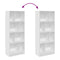 vidaXL Bookcase White 57x28.5x141 cm Engineered Wood