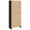 vidaXL Bookcase Black 57x28.5x141 cm Engineered Wood