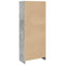 vidaXL Bookcase Concrete Grey 57x28.5x141 cm Engineered Wood
