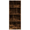 vidaXL Bookcase Smoked Oak 57x28.5x141 cm Engineered Wood