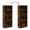 vidaXL Bookcase Smoked Oak 57x28.5x141 cm Engineered Wood
