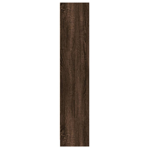 vidaXL Bookcase Brown Oak 57x28.5x141 cm Engineered Wood