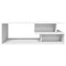 vidaXL Coffee Table White 102x55x35 cm Engineered Wood