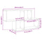 vidaXL Wall Shelf Concrete Grey 100x20x53 cm Engineered Wood