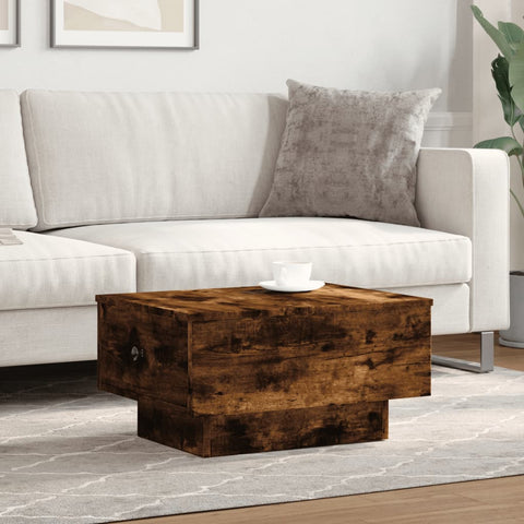 vidaXL Coffee Table Smoked Oak 60x45x31 cm Engineered Wood