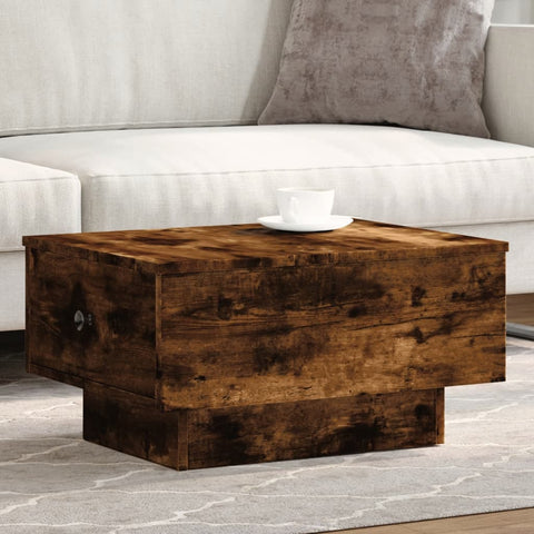 vidaXL Coffee Table Smoked Oak 60x45x31 cm Engineered Wood