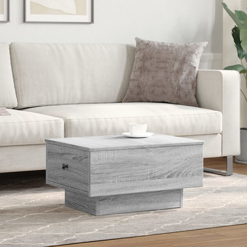 vidaXL Coffee Table Grey Sonoma 60x45x31 cm Engineered Wood