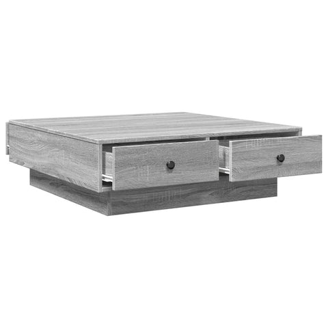 vidaXL Coffee Table Grey Sonoma 90x90x28 cm Engineered Wood