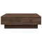 vidaXL Coffee Table Brown oak 90x90x28 cm Engineered Wood