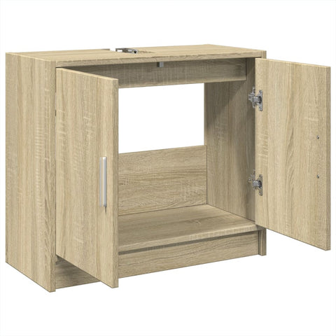 vidaXL Sink Cabinet Sonoma Oak 63x29x55 cm Engineered Wood