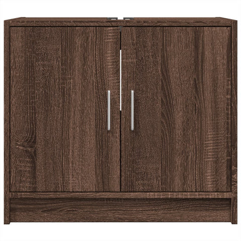 vidaXL Sink Cabinet Brown Oak 63x29x55 cm Engineered Wood