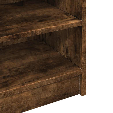 vidaXL Sink Cabinet Smoked Oak 90x29x55 cm Engineered Wood