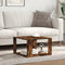 vidaXL Coffee Table Smoked Oak 51.5x51.5x30 cm Engineered Wood
