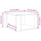 vidaXL Coffee Table Smoked Oak 51.5x51.5x30 cm Engineered Wood