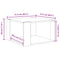 vidaXL Coffee Table Grey Sonoma 51.5x51.5x30 cm Engineered Wood