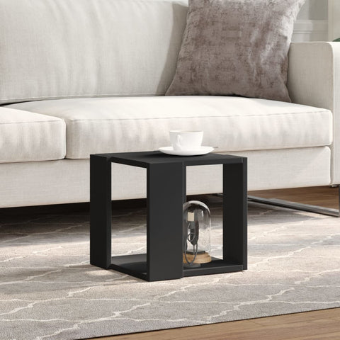 vidaXL Coffee Table Black 32x32x30 cm Engineered Wood