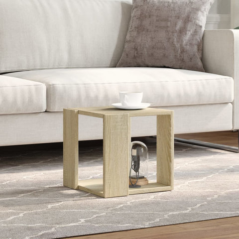 vidaXL Coffee Table Sonoma Oak 32x32x30 cm Engineered Wood
