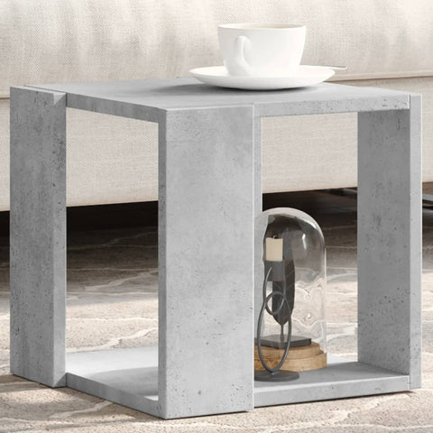 vidaXL Coffee Table Concrete Grey 32x32x30 cm Engineered Wood