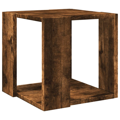 vidaXL Coffee Table Smoked Oak 32x32x30 cm Engineered Wood