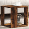 vidaXL Coffee Table Smoked Oak 32x32x30 cm Engineered Wood