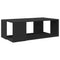 vidaXL Coffee Table Black 89.5x48x30 cm Engineered Wood