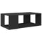 vidaXL Coffee Table Black 89.5x48x30 cm Engineered Wood