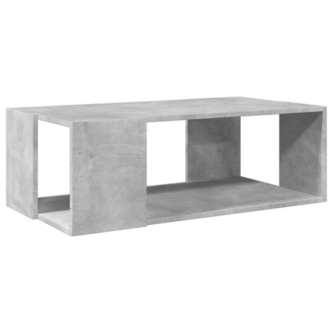 vidaXL Coffee Table Concrete Grey 89.5x48x30 cm Engineered Wood