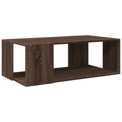 vidaXL Coffee Table Brown Oak 89.5x48x30 cm Engineered Wood