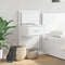 vidaXL Wall-mounted Bedside Cabinet with LED Lights White