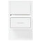 vidaXL Wall-mounted Bedside Cabinet with LED Lights White