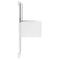 vidaXL Wall-mounted Bedside Cabinet with LED Lights White