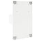 vidaXL Wall-mounted Bedside Cabinet with LED Lights White