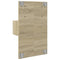 vidaXL Wall-mounted Bedside Cabinet with LED Lights Sonoma Oak
