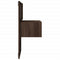 vidaXL Wall-mounted Bedside Cabinet with LED Lights Brown Oak